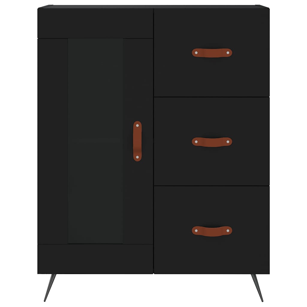 Sideboard Black 69.5x34x90 cm Engineered Wood