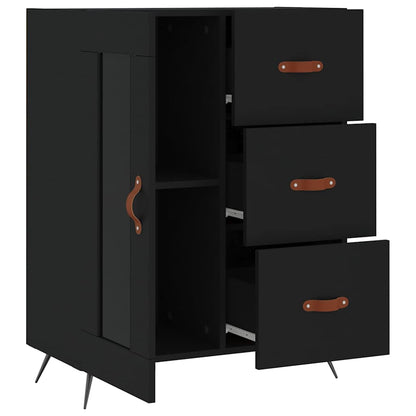 Sideboard Black 69,5x34x90 cm Engineered Wood
