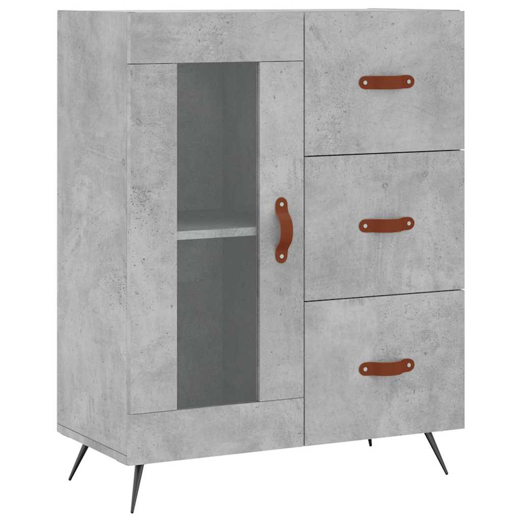 Sideboard Concrete Grey 69.5x34x90 cm Engineered Wood