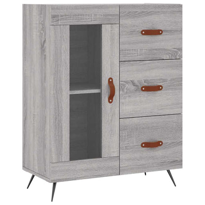 Sideboard Grey Sonoma 69.5x34x90 cm Engineered Wood