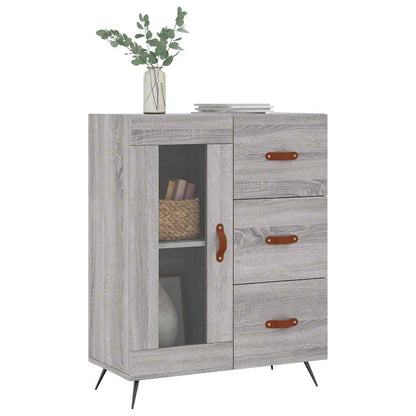 Sideboard Grey Sonoma 69.5x34x90 cm Engineered Wood