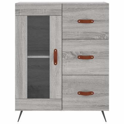 Sideboard Grey Sonoma 69.5x34x90 cm Engineered Wood