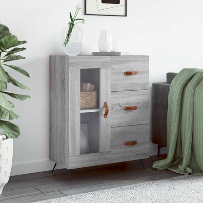 Sideboard Grey Sonoma 69.5x34x90 cm Engineered Wood