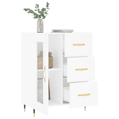 Sideboard White 69.5x34x90 cm Engineered Wood