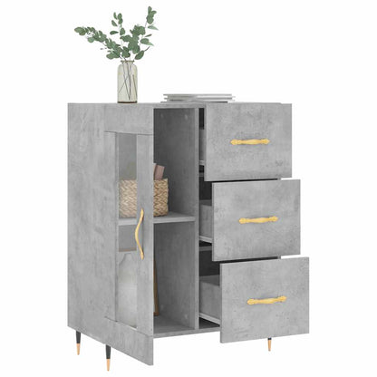 Sideboard Concrete Grey 69.5x34x90 cm Engineered Wood