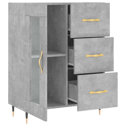 Sideboard Concrete Grey 69.5x34x90 cm Engineered Wood