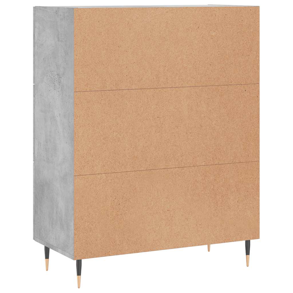 Sideboard Concrete Grey 69.5x34x90 cm Engineered Wood