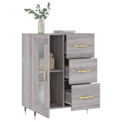 Sideboard Grey Sonoma 69,5x34x90 cm Engineered Wood
