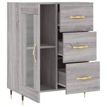 Sideboard Grey Sonoma 69.5x34x90 cm Engineered Wood