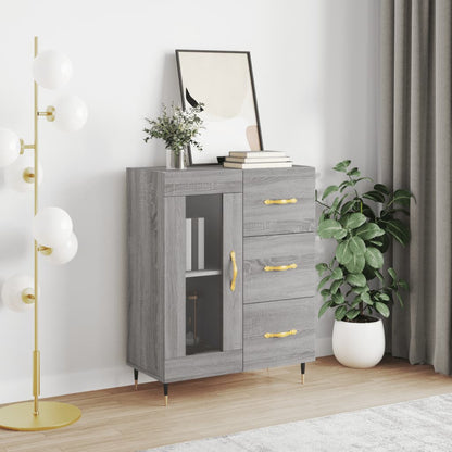Sideboard Grey Sonoma 69.5x34x90 cm Engineered Wood