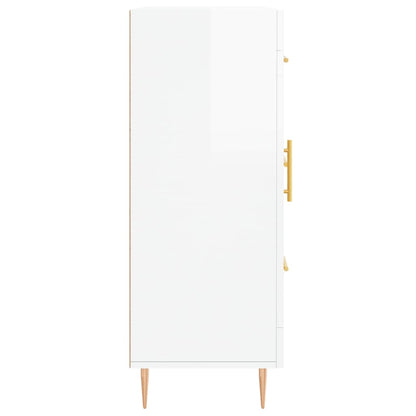 Sideboard High Gloss White 69,5x34x90 cm Engineered Wood