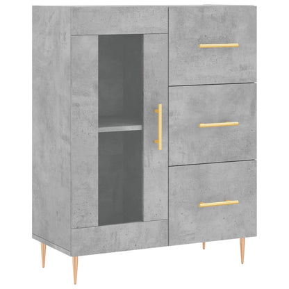 Sideboard Concrete Grey 69,5x34x90 cm Engineered Wood