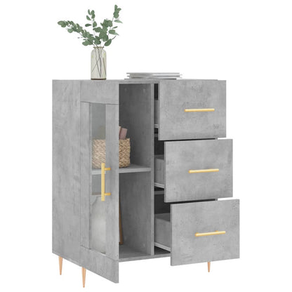 Sideboard Concrete Grey 69,5x34x90 cm Engineered Wood