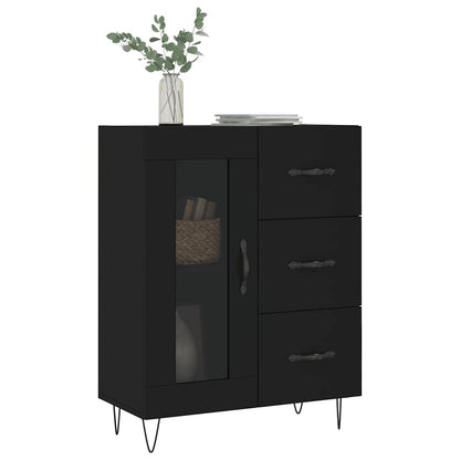 Sideboard Black 69.5x34x90 cm Engineered Wood