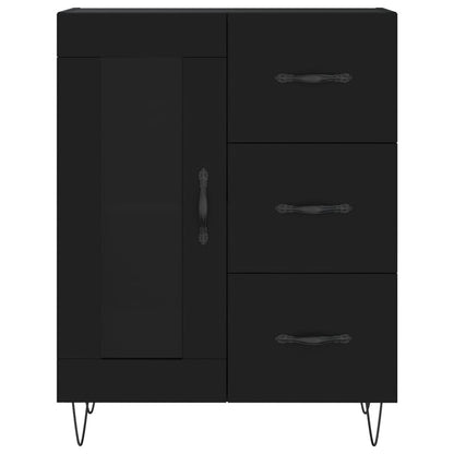 Sideboard Black 69.5x34x90 cm Engineered Wood