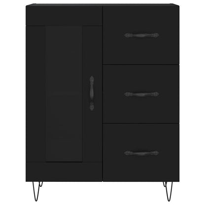 Sideboard Black 69.5x34x90 cm Engineered Wood