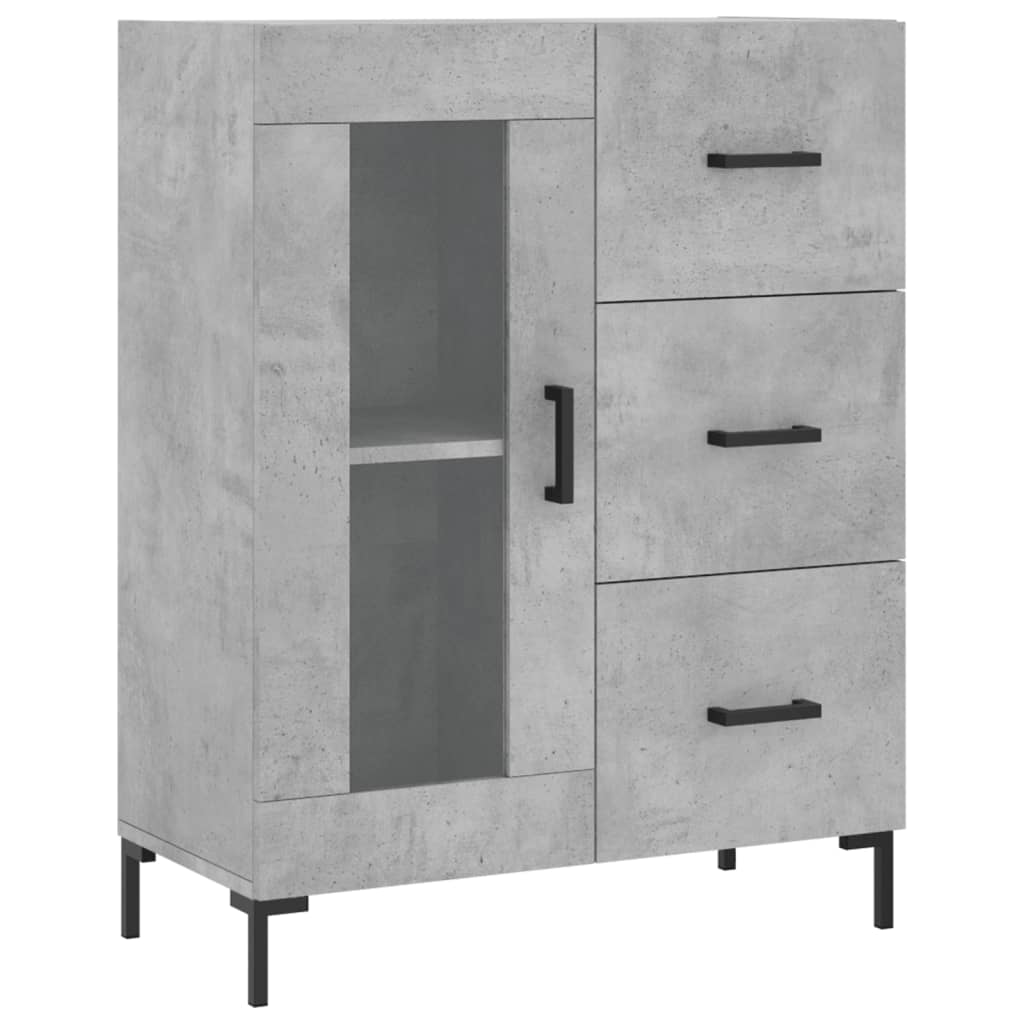 Sideboard Concrete Grey 69,5x34x90 cm Engineered Wood