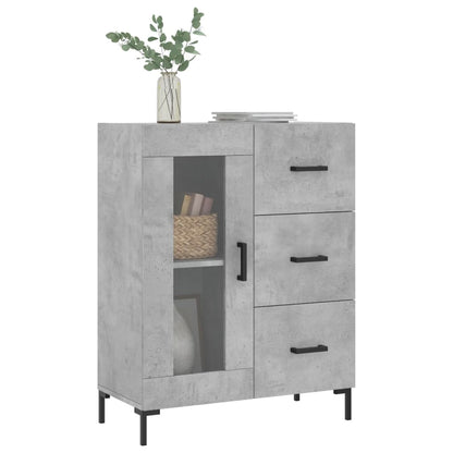 Sideboard Concrete Grey 69,5x34x90 cm Engineered Wood