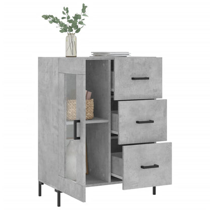 Sideboard Concrete Grey 69,5x34x90 cm Engineered Wood
