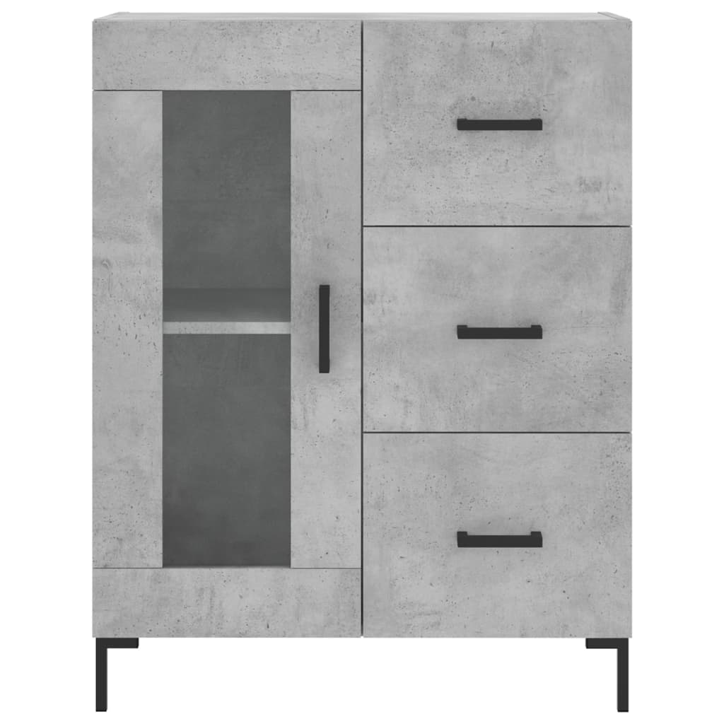 Sideboard Concrete Grey 69,5x34x90 cm Engineered Wood