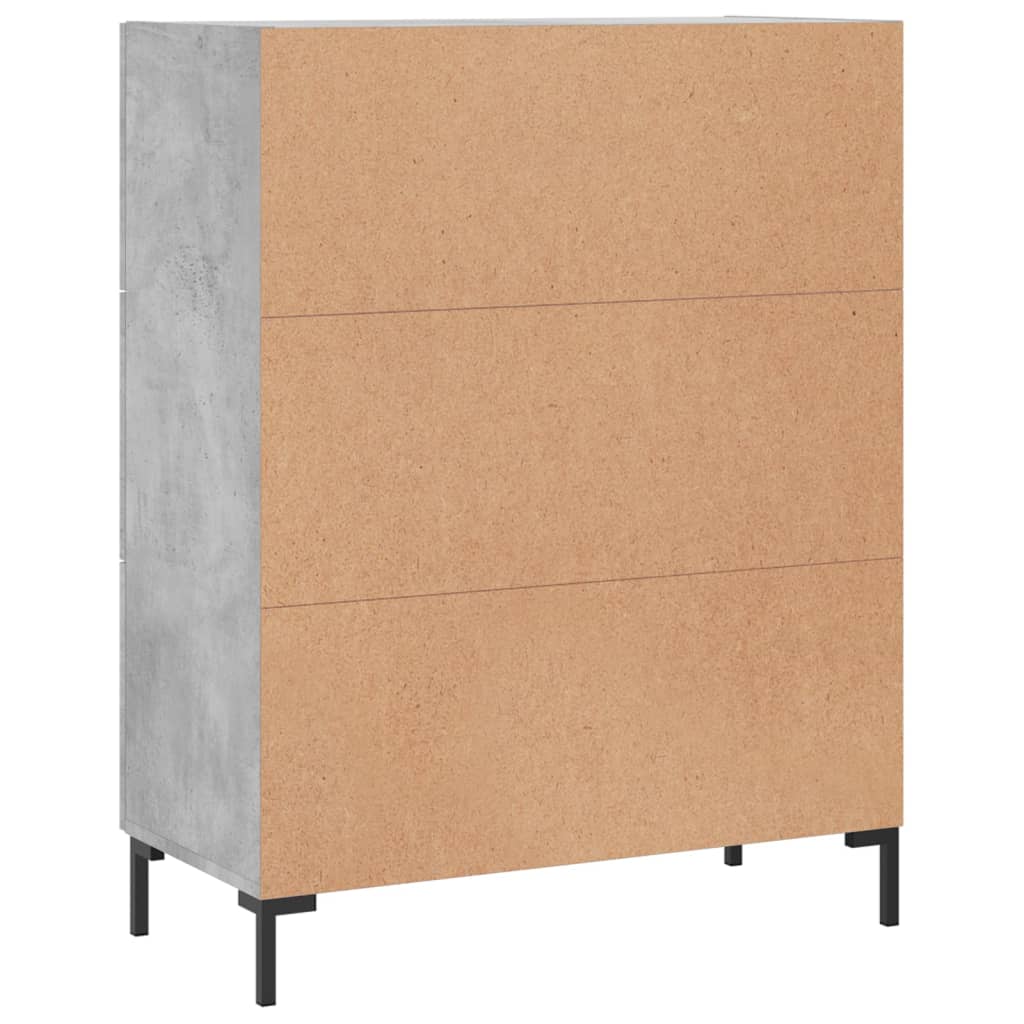 Sideboard Concrete Grey 69,5x34x90 cm Engineered Wood