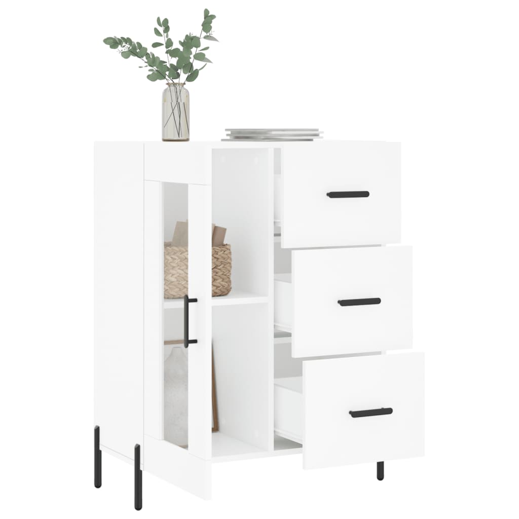 Sideboard White 69.5x34x90 cm Engineered Wood