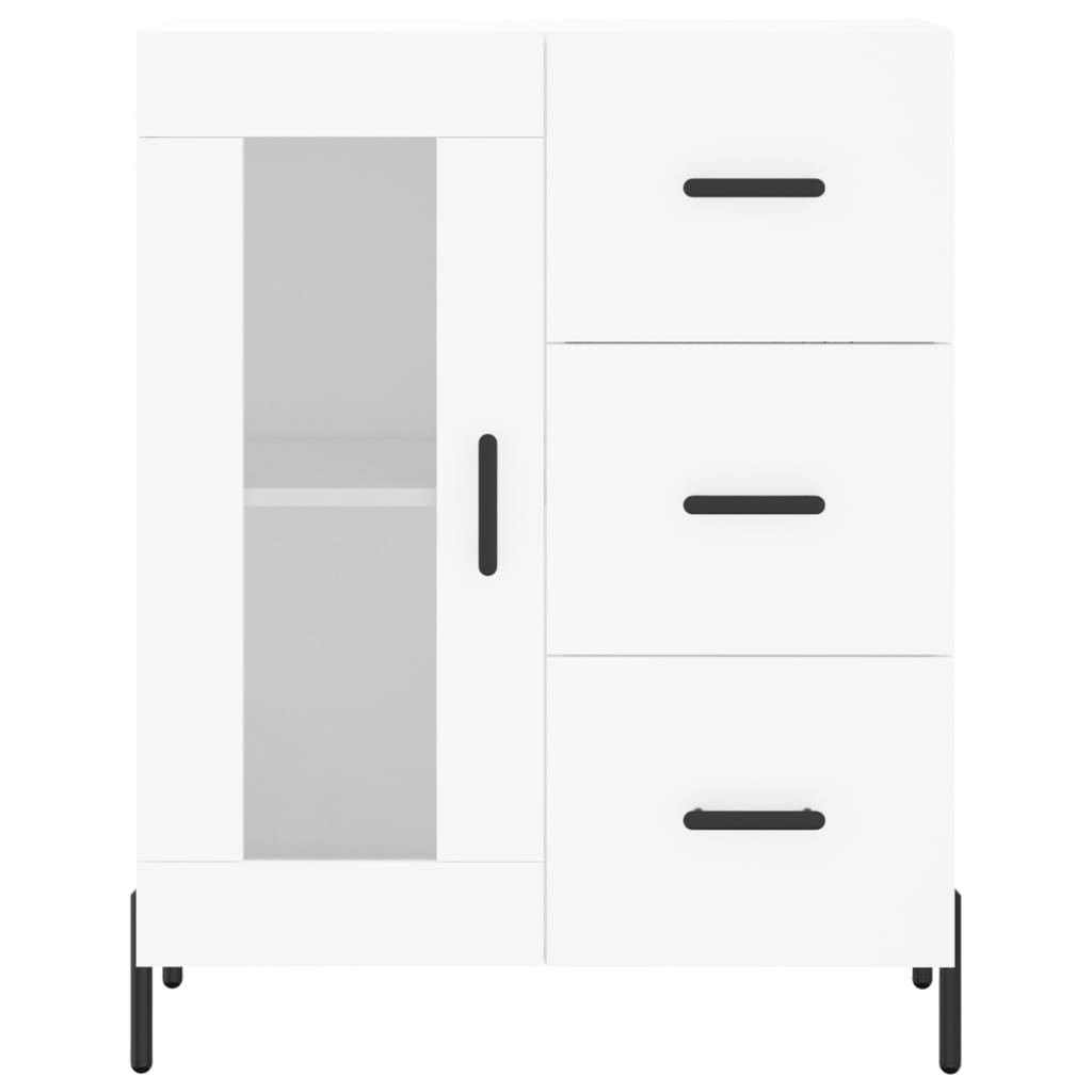 Sideboard White 69.5x34x90 cm Engineered Wood