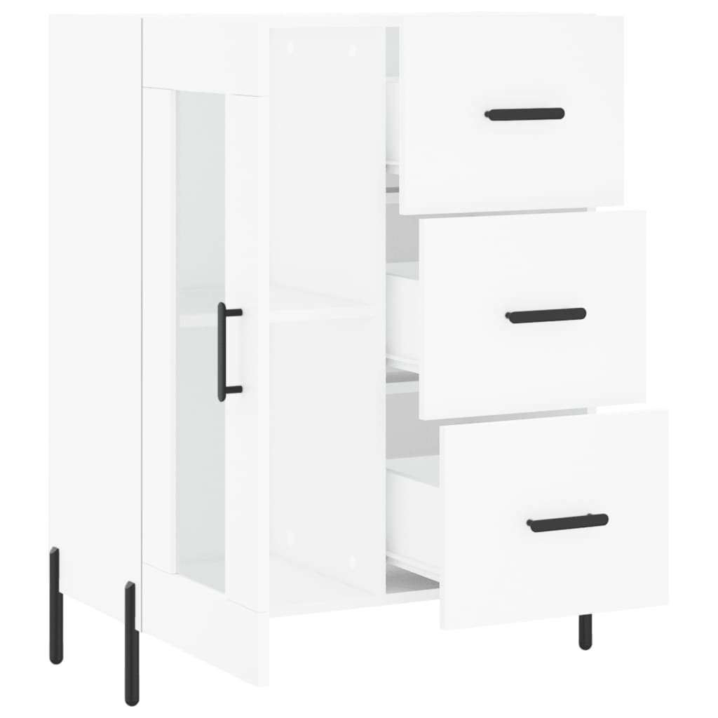 Sideboard White 69.5x34x90 cm Engineered Wood