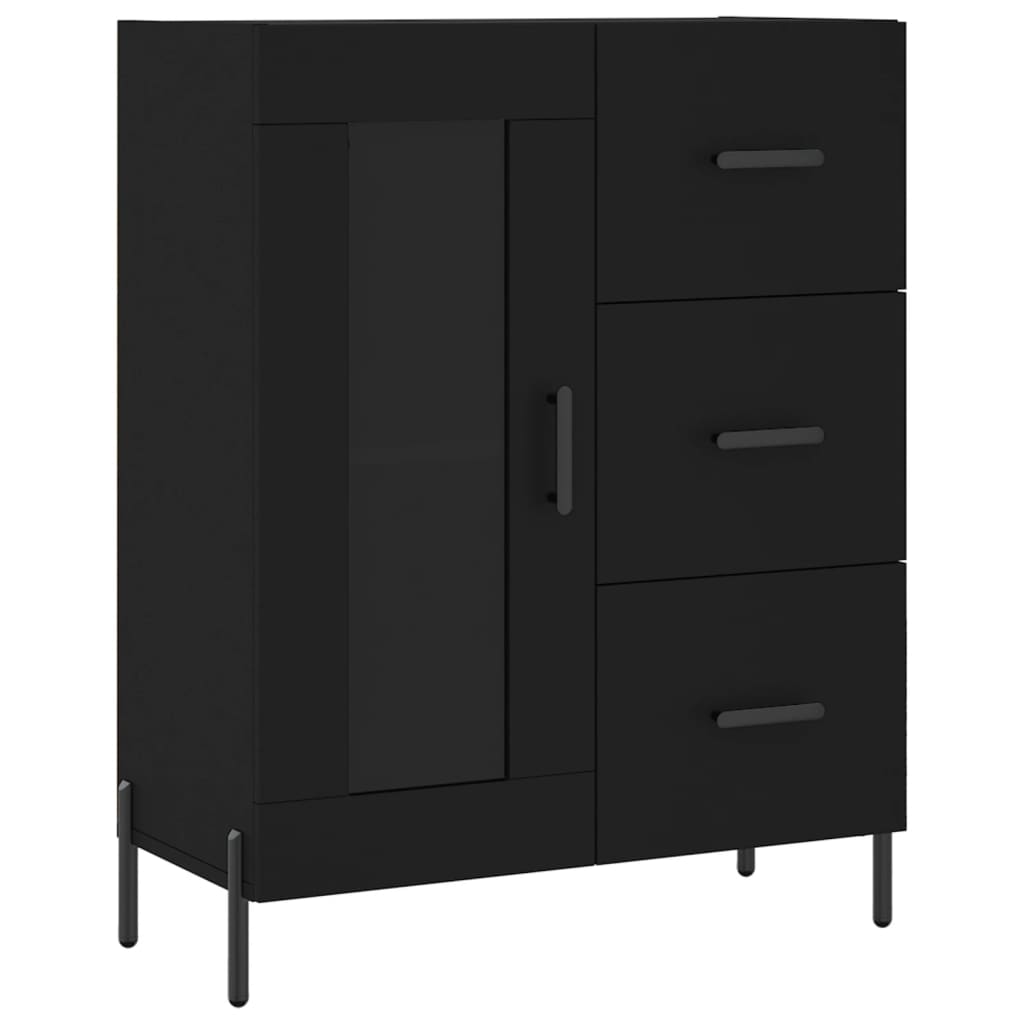 Sideboard Black 69.5x34x90 cm Engineered Wood