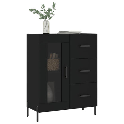 Sideboard Black 69.5x34x90 cm Engineered Wood