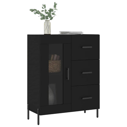 Sideboard Black 69.5x34x90 cm Engineered Wood
