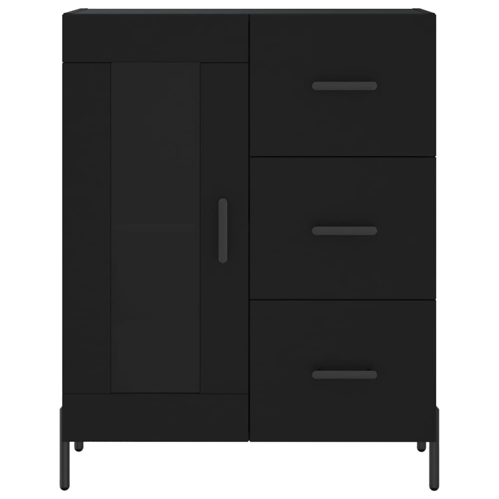 Sideboard Black 69.5x34x90 cm Engineered Wood
