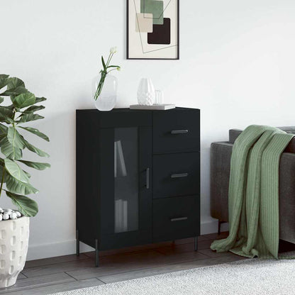 Sideboard Black 69,5x34x90 cm Engineered Wood