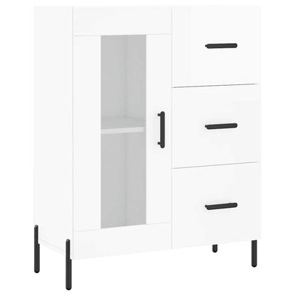 Sideboard High Gloss White 69.5x34x90 cm Engineered Wood