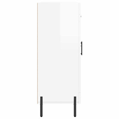 Sideboard High Gloss White 69.5x34x90 cm Engineered Wood