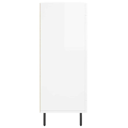 Sideboard High Gloss White 69.5x34x90 cm Engineered Wood