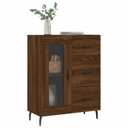 Sideboard Brown Oak 69,5x34x90 cm Engineered Wood