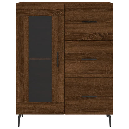 Sideboard Brown Oak 69,5x34x90 cm Engineered Wood