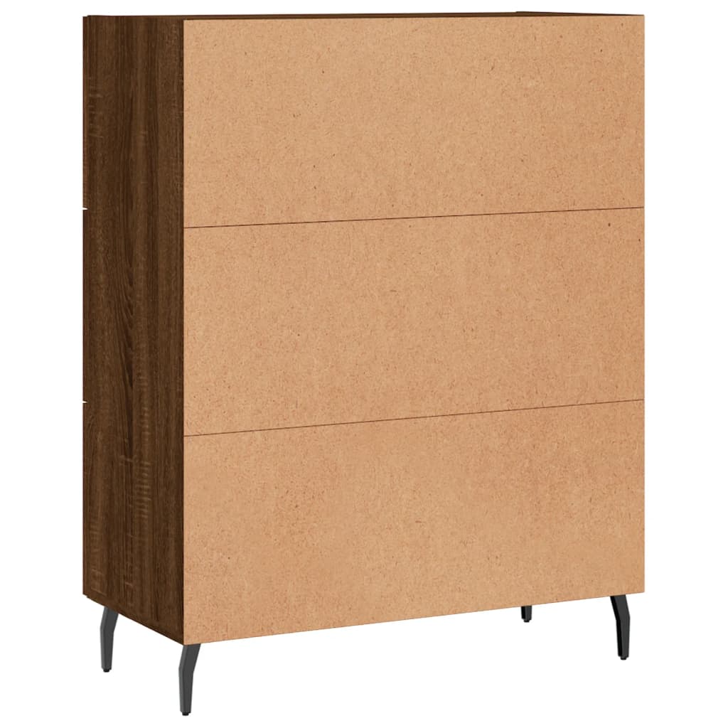 Sideboard Brown Oak 69,5x34x90 cm Engineered Wood
