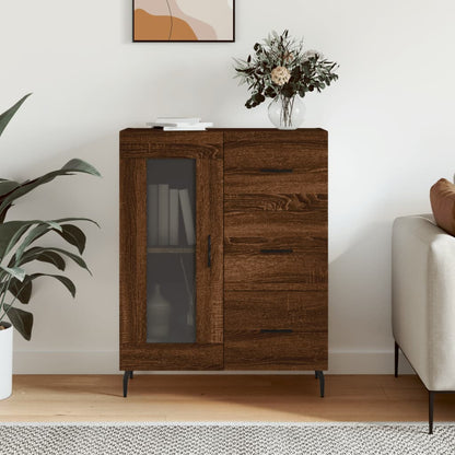 Sideboard Brown Oak 69,5x34x90 cm Engineered Wood