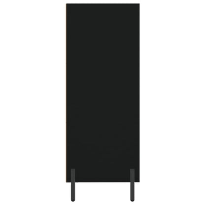 Shelf Cabinet Black 69.5x32.5x90 cm Engineered Wood
