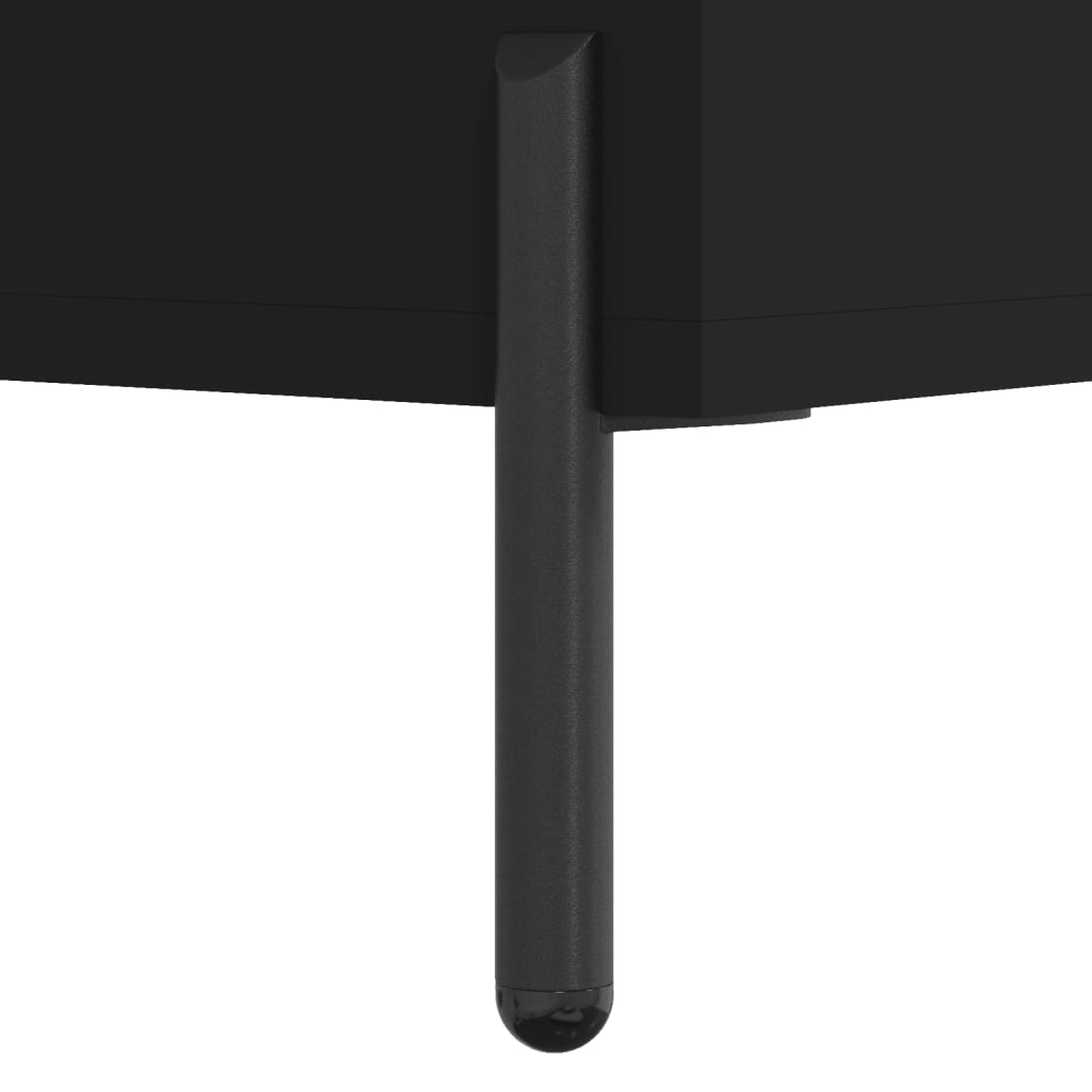 Shelf Cabinet Black 69.5x32.5x90 cm Engineered Wood