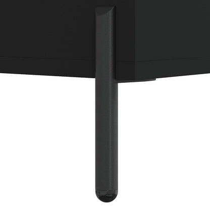 Shelf Cabinet Black 69.5x32.5x90 cm Engineered Wood