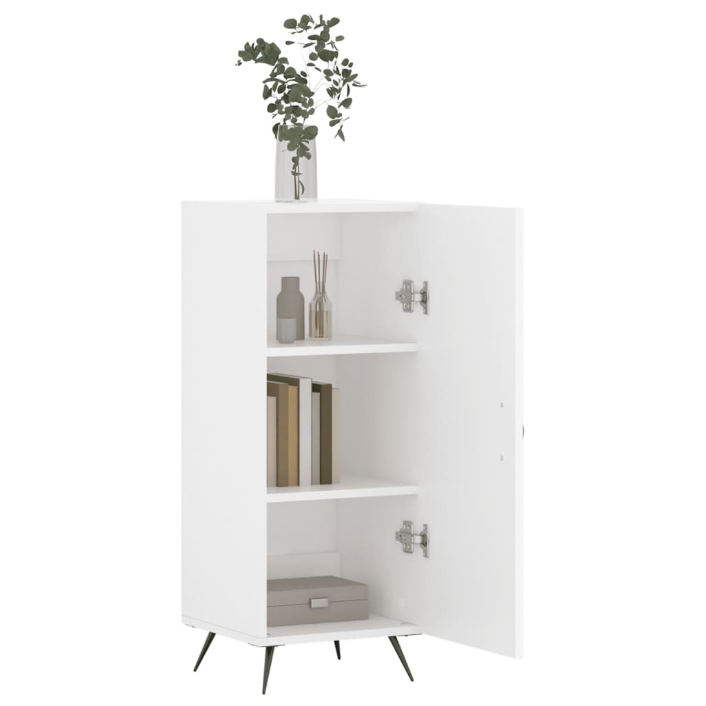Sideboard White 34.5x34x90 cm Engineered Wood