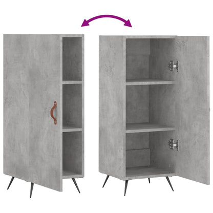 Sideboard Concrete Grey 34.5x34x90 cm Engineered Wood