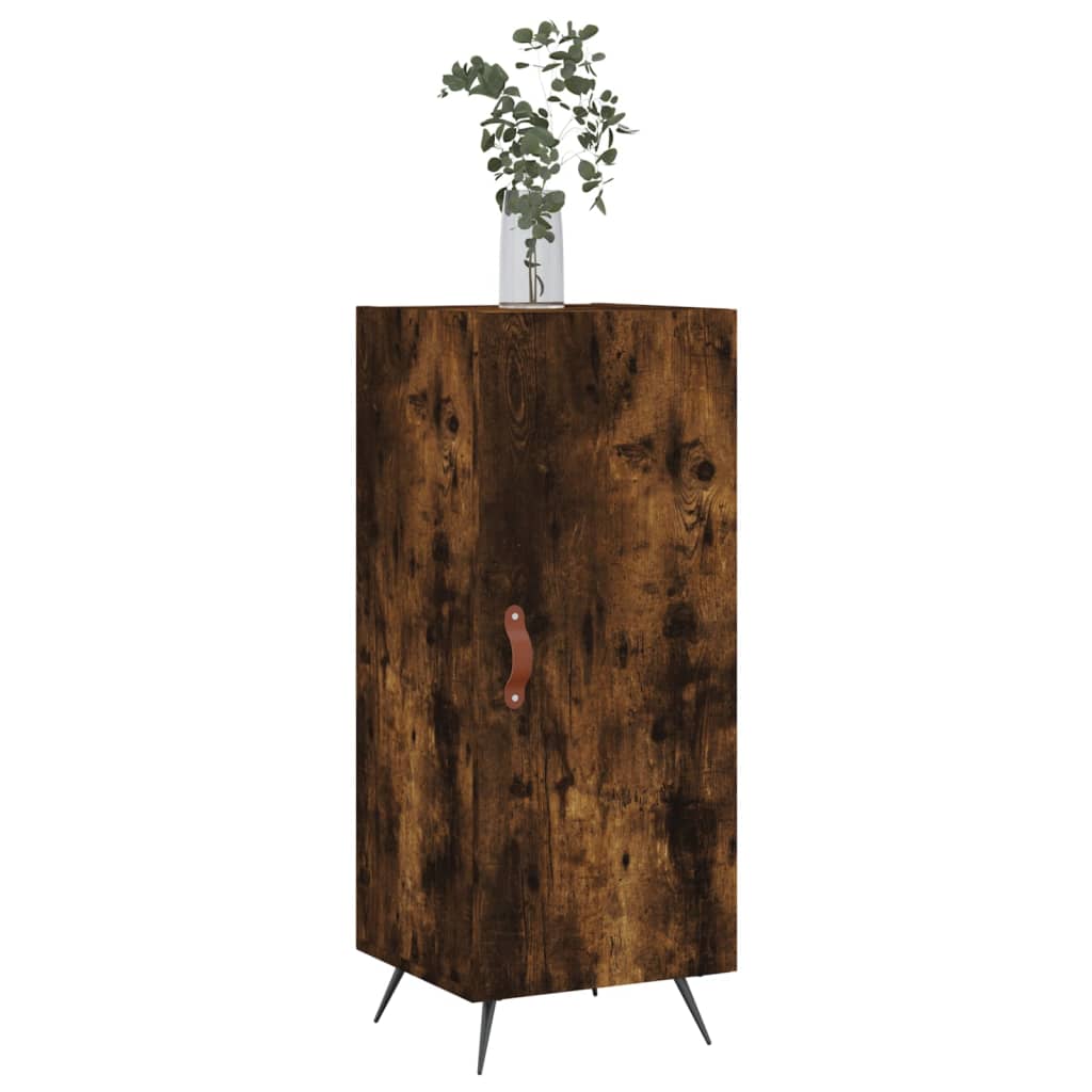 Sideboard Smoked Oak 34.5x34x90 cm Engineered Wood