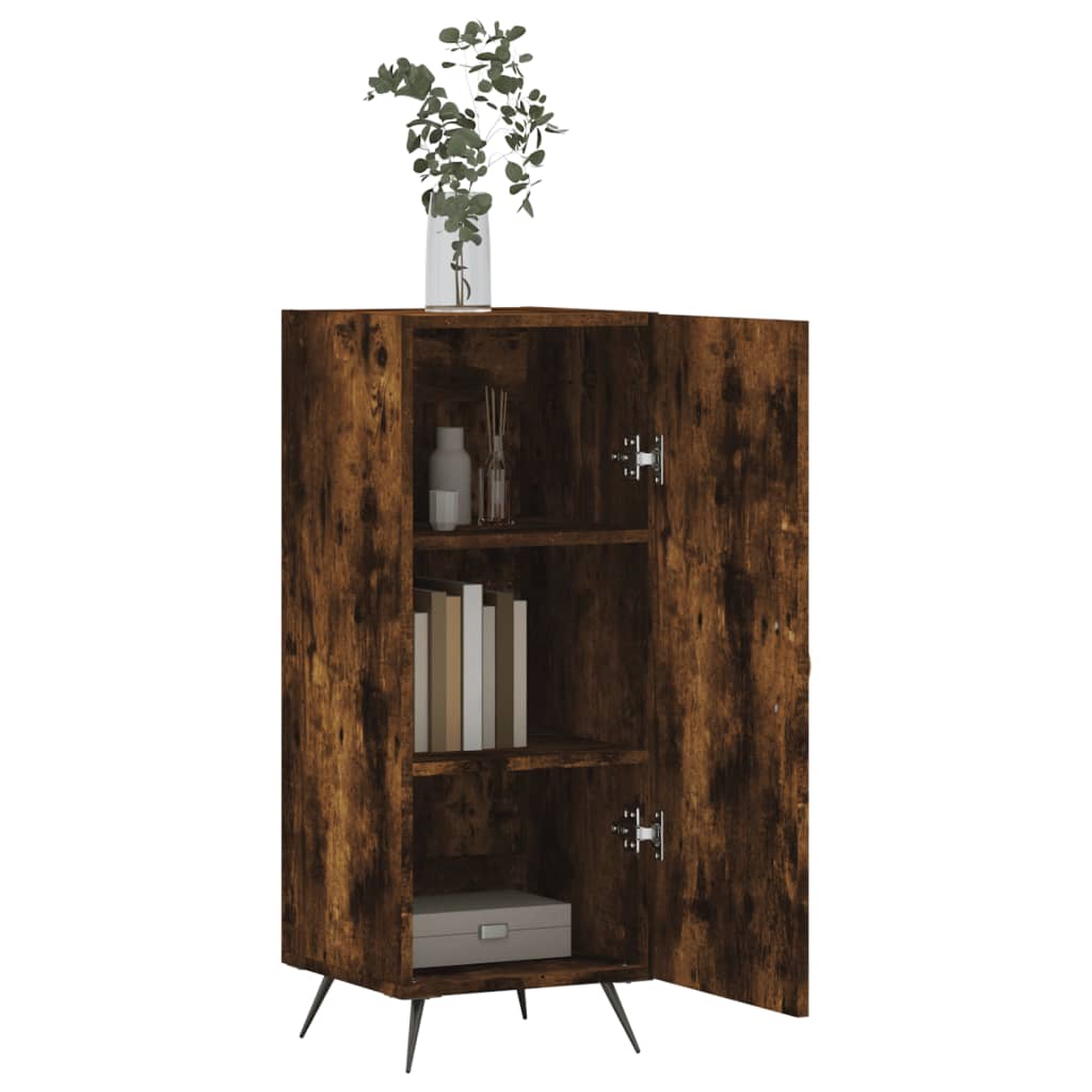 Sideboard Smoked Oak 34.5x34x90 cm Engineered Wood