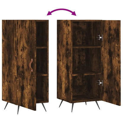 Sideboard Smoked Oak 34.5x34x90 cm Engineered Wood