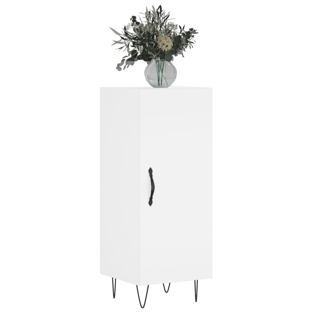 Sideboard White 34.5x34x90 cm Engineered Wood