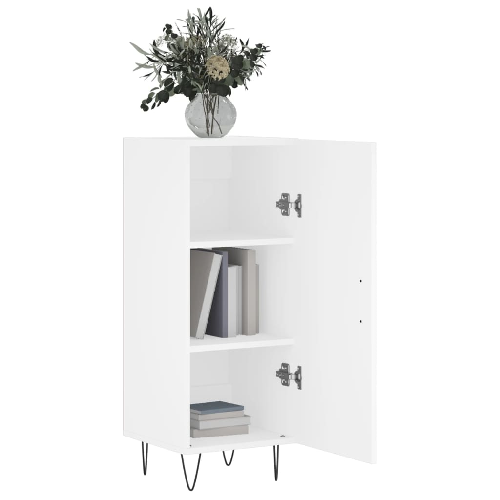 Sideboard White 34.5x34x90 cm Engineered Wood